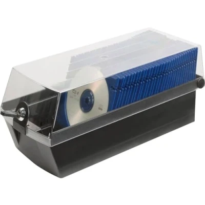 Afbeelding van HAN CD box 60 CDs/DVDs/Blu rays Kunststof, Polystereen Zwart 1 stuk(s) (b x h d) 168 150 365 mm 9260 13