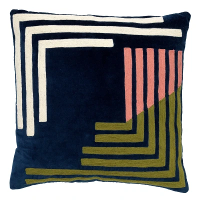 Afbeelding van Dutch Decor REMY Sierkussen velvet 45x45 cm Insignia Blue blauw