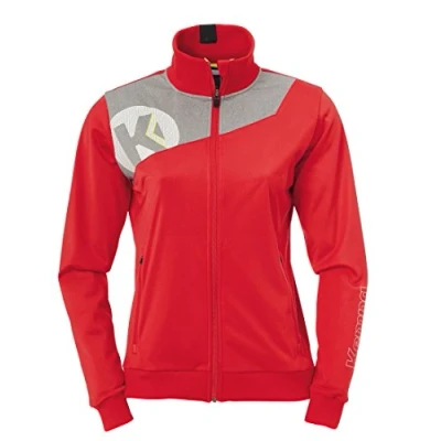 Afbeelding van Kempa Core 2.0 Poly Jacket Dames Rood Donker Grijs Melange Maat M