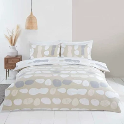 Afbeelding van Rapport Home Truro Omkeerbaar beddengoed van microvezel, voor tweepersoonsbed, natuurlijke kleur
