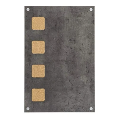 Afbeelding van Securit wandbord met kurkdetails voor krijtstiften living wall cork chalkboard 58x38 cm