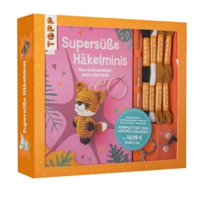 Afbeelding van Kreativ Set Supersüße Häkelminis. Anleitungsbuch + Material