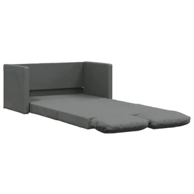 Afbeelding van Slaapbank vloermodel 2 in 1 112x174x55 cm stof donkergrijs