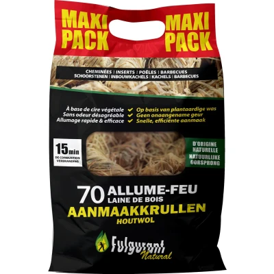 Afbeelding van AANMAAKBLOKJES HOUTWOL 1KG