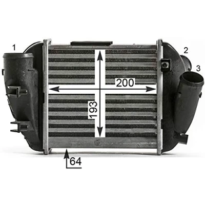 Afbeelding van MAHLE ORIGINAL CI 430 000P Intercooler AUDI: A4 B6 Saloon, Avant