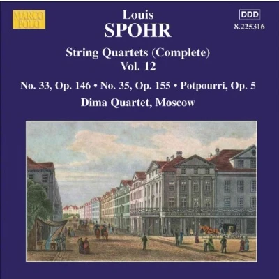 Afbeelding van Dima Quartet Moscow Spohr: String Quartets (Complete) Volume 12 (CD)