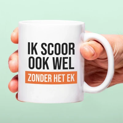 Afbeelding van Mok Ik Scoor Ook Wel Zonder Het EK