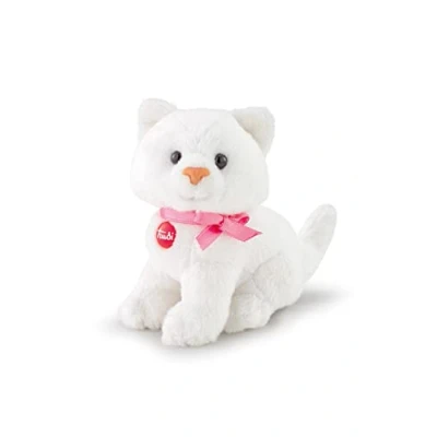 Afbeelding van Trudi Sweet Collection knuffel Kat Poes Wit 9 cm Hoge kwaliteit pluche Knuffeldier voor jongens en meisjes 5x9x8 maat XXS