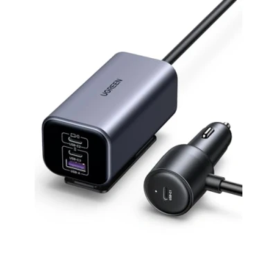 Afbeelding van UGREEN 150 W oplader sigarettenaansteker USB C GaN PD3.1 QC 4.0 PPS snellader 4 poorten compatibel met iPhone 16 Plus Pro Max 15 MacBook Air M3 M2 M1 Galaxy S24 Ultra iPad