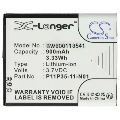 Afbeelding van vhbw Li Ion batterij 1300mAh (3,7V) compatibel met rekenmachine, Texas Instruments TI Nspire CX CAS, Planet vervanging voor 3.7L12005SPA, P11P35 11 N01