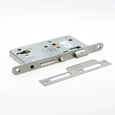 Afbeelding van Nemef 699 zelfvergrendelend paniekslot met wisselfunctie E DR. 2+4 doornmaat 60 PC 72 voorplaat afgerond 20x235 mm EN179