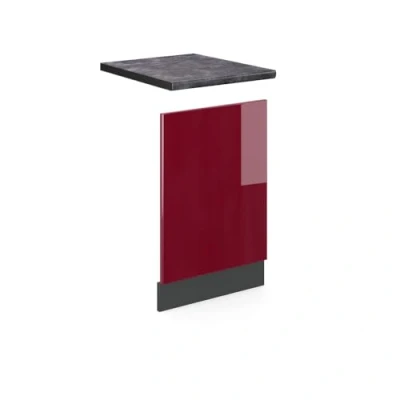 Afbeelding van Vicco Frontpaneel R Line, Rood/Antraciet, 45 cm , WB Antraciet