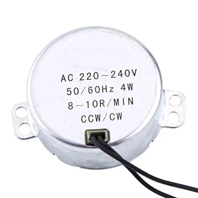 Afbeelding van TOPINCN Elektrische microgolfovensynchrone motor, geschikt voor tafelmotor, vervanging rond synchroonmotordraaischijf, 4 W, CW/CCW 220 240 V (8 10 rpm)