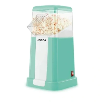 Afbeelding van Jocca 5617T Popcornmaker Elektrische Popcorn Machine Zonder Olie Turquoise