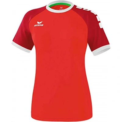 Afbeelding van Erima Zenari 3.0 SS Shirt Dames Sportshirt Maat XS Vrouwen rood/wit