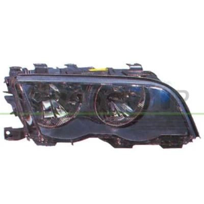 Afbeelding van PRASCO BM0184906 Koplampen Links H7/H7 FF zwart voor rechtsrijdend verkeer Met elektromotor regelmotor LWR BMW: 3 Saloon