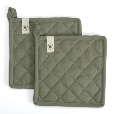 Afbeelding van Pannenlap Cook and Trial Legergroen 2x 20x20