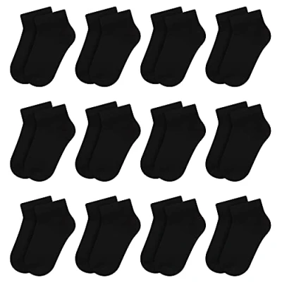 Afbeelding van Libella Set van 12 jongens sportsokken voor kinderen, kleurrijk, comfortabel, 2116, 2862 zwart