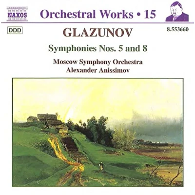 Afbeelding van Moscow Symphony Orchestra, Alexander Anissimov Glazunov: Symphonies Nos. 5 and 8 (CD)
