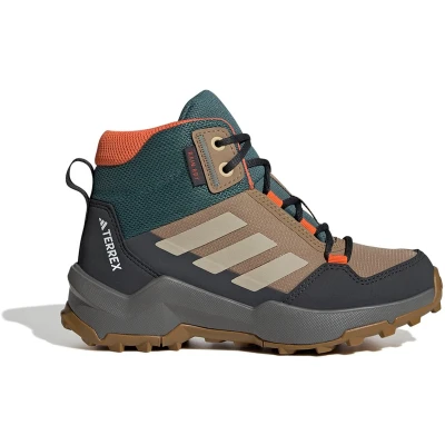 Afbeelding van Adidas Terrex AX4R Unisex Outdoorschoenen voor kinderen, Maat: 32, Cardboard/savannah/semi impact orange Imitatieleer/ textiel