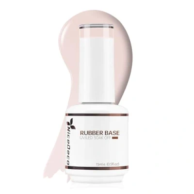 Image de Nicedeco Rubber Base Gel 15ml Vernis à ongles Semi Permanent UV LED Nude Nail Polish, Réparation et Renforcement des 06