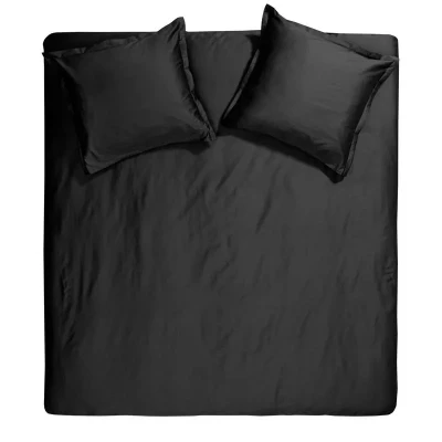Afbeelding van Cinderella Sundays Dekbedovertrek Extra breed Satijn 260x200/220 cm Zwart