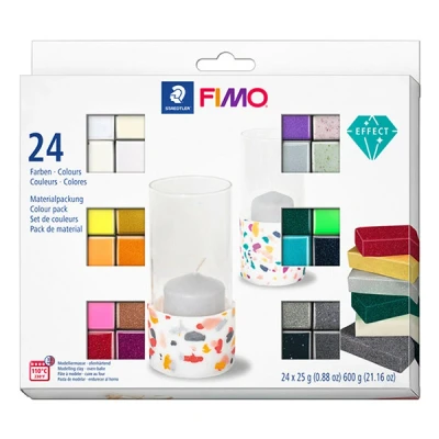 Image de Staedtler Fimo effect pâte à modeler 25g (24 pièces)