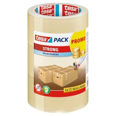 Afbeelding van Verpakkingstape Tesa 50mmx66m transparant PP 3rol