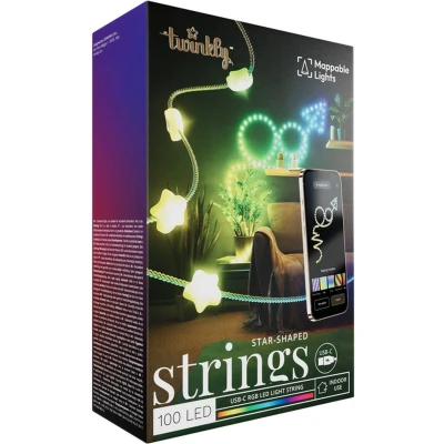 Afbeelding van Twinkly Star Shaped Stings USB C 200 LED