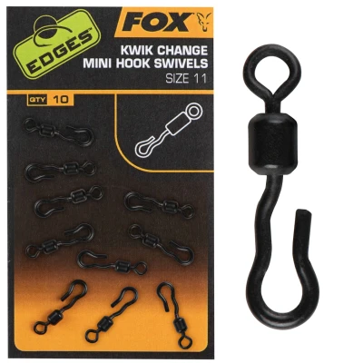 Afbeelding van Fox Edges Kwik Change Mini Hook Swivels Size 11
