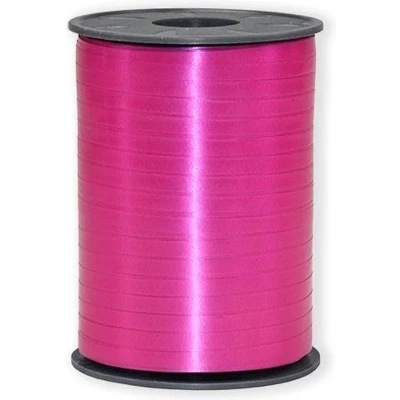Afbeelding van Polyband ballon lint hard roze inpakken (5mmx500m)