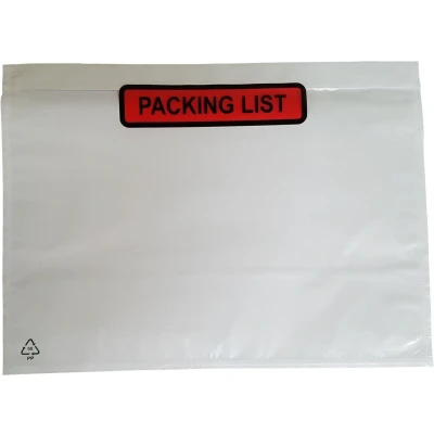 Afbeelding van 1000 Paklijstenveloppen A5 225x165mm Packing List PP