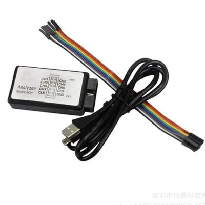 Afbeelding van Logic Analyzer 8 CH USB apparaat met kabel 24 MHz kanalen UART IIC SPI Debug