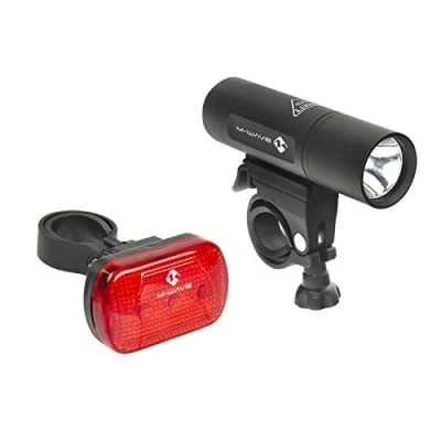 Afbeelding van M Wave Atlas 22 Koplamp LED Batterij Zwart/Rood