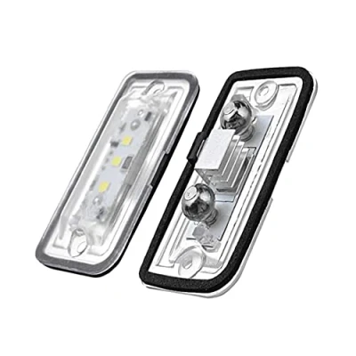 Afbeelding van DHCN Autolampen, 2 stuks, led, kentekenplaatverlichting, 6000 K, super helder, voor M erc edes B enz C W203 CLK W209 SL R230 ledlicht