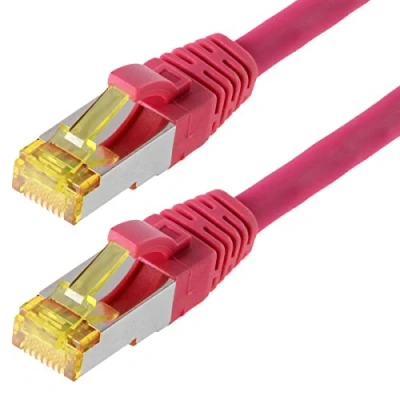 Afbeelding van Helos Patchkabel S/FTP Cat 6a magenta 30,0m