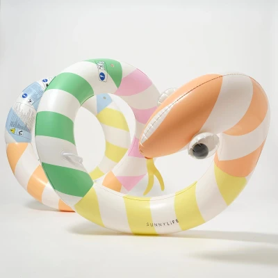 Afbeelding van Sunnylife Giant Inflatable Noodle Poolside Sorbet Reuze Opblaasbare Noedel Stripe