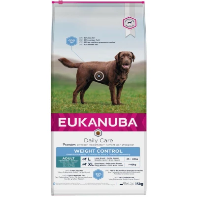 Afbeelding van Eukanuba Adult Large Weight Control Hondenvoer Kip 15 kg