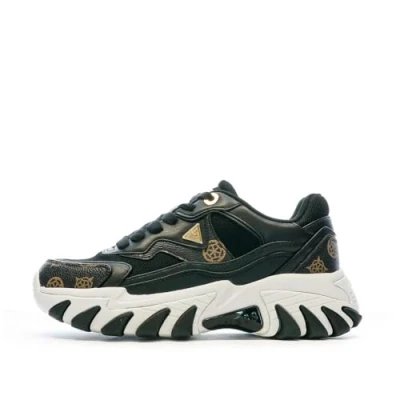 Afbeelding van Guess Fltnowfal Sneakers laag, Dames, Maat: 37, Schwarz Kunststof