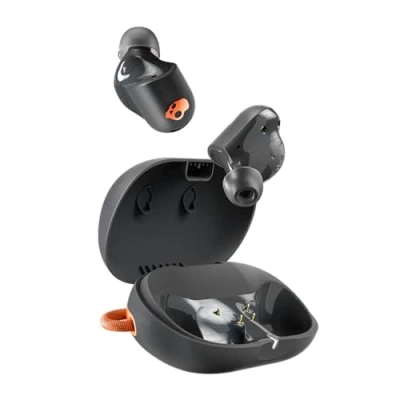 Afbeelding van Skullcandy Sesh Active ANC in ear ruisonderdrukking draadloze oordopjes, 48 uur batterij, microfoon, werkt met iPhone Android en Bluetooth apparaten, zwart/oranje