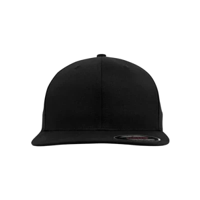 Image de Flexfit Casquette unisexe à visière plate, Noir, L XL