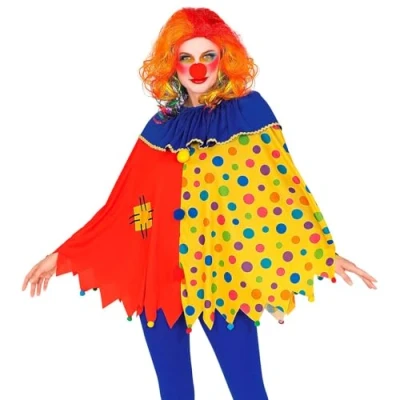 Afbeelding van W WIDMANN MILANO Party Fashion Clown kostuum, poncho, carnaval, themafeest