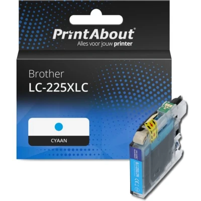 Afbeelding van Huismerk Brother LC 225XLC Inktcartridge Cyaan Hoge capaciteit