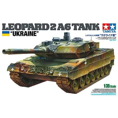 Afbeelding van 1:35 Tamiya 25207 Leopard 2A6 Tank Ukraine Plastic Modelbouwpakket