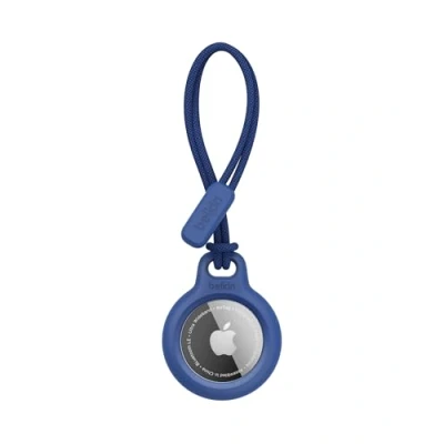 Afbeelding van Belkin Beschermende tracker houder met bandje voor Apple AirTag Blauw 1 stuk