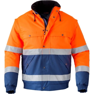 Afbeelding van HAVEP Hi Vis All Season Jack 5139 Oranje/Marine Maat 2XL