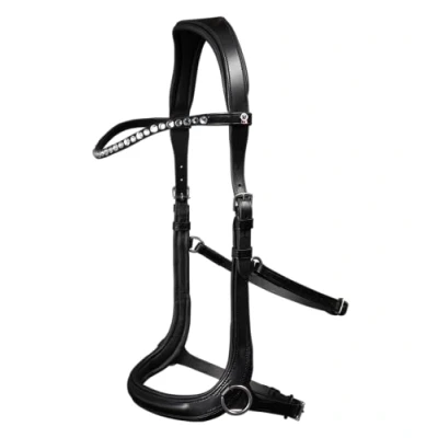 Afbeelding van Waldhausen Hoofdstel X Line Bitloze Sensation Pony Zwart