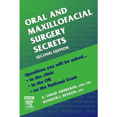 Afbeelding van Oral and Maxillofacial Surgery Secrets