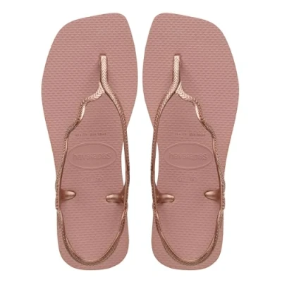 Afbeelding van Havaianas Zon damessandalen, Roze Crocus Goud Metallic, 4.5/5 UK