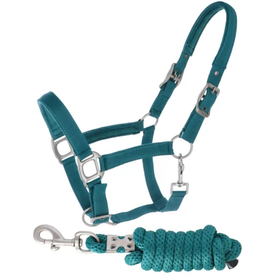 Afbeelding van HB Showtime Halsterset Tropical Velvet Smaragd Green Full